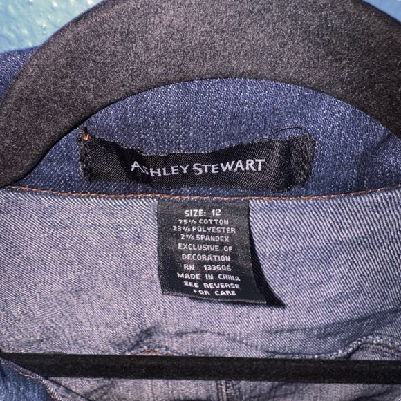 Ashley Stewart Blue Denim Vest - Picture 5 of 7